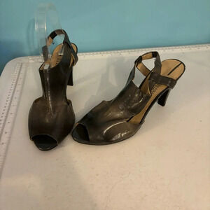 Kenneth Cole reaction sling  back ombré grey leather‎ heels in size 7.5